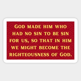 Bible Verse 2 Corinthians 5:21 Magnet